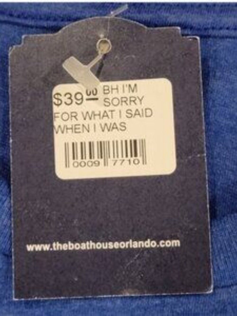 Next Level NWT Blue Short Sleeve Novelty T-Shirt Boathouse Orlando Fl. SZ L - Picture 5 of 9